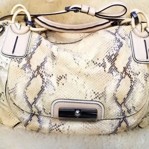Coach Kristin Embossed Metallic Python Bag